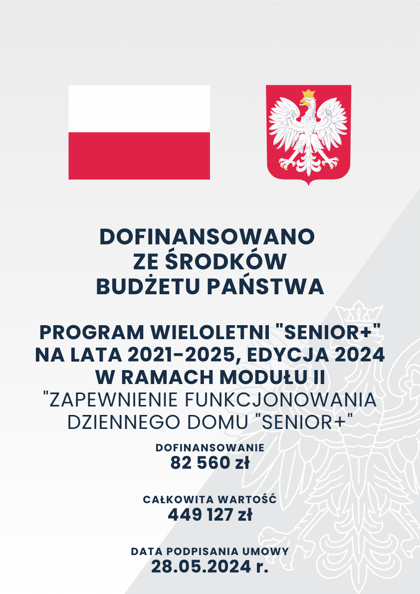 DOFINANSOWANO ZE ŚRODKÓW BUDŻETU PAŃSTWA